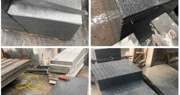 云南 芝麻黑地铺石材