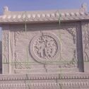 云南 芝麻白花岗岩屏风，照壁，影壁