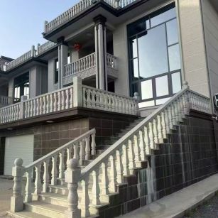 云南 芝麻白别墅阳台栏杆，楼梯栏杆