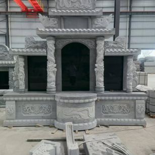 云南 芝麻灰高档墓碑，土墓，可定制