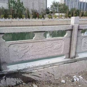 云南 芙蓉白大花桥梁、河道，石材栏杆、围栏、护栏