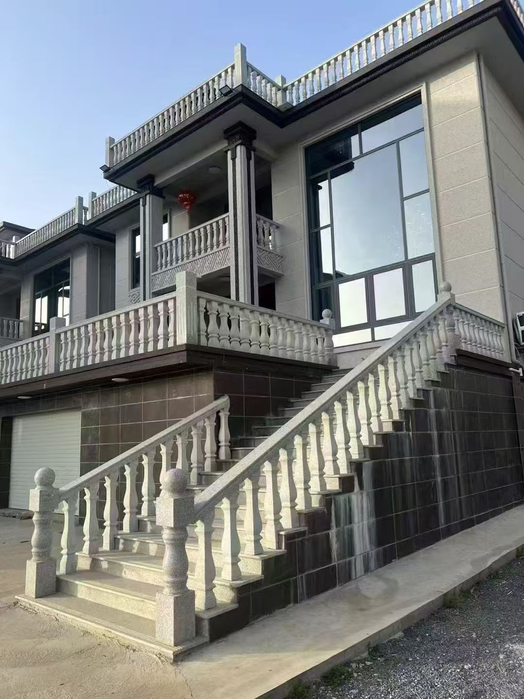 云南 芝麻白别墅阳台栏杆，楼梯栏杆