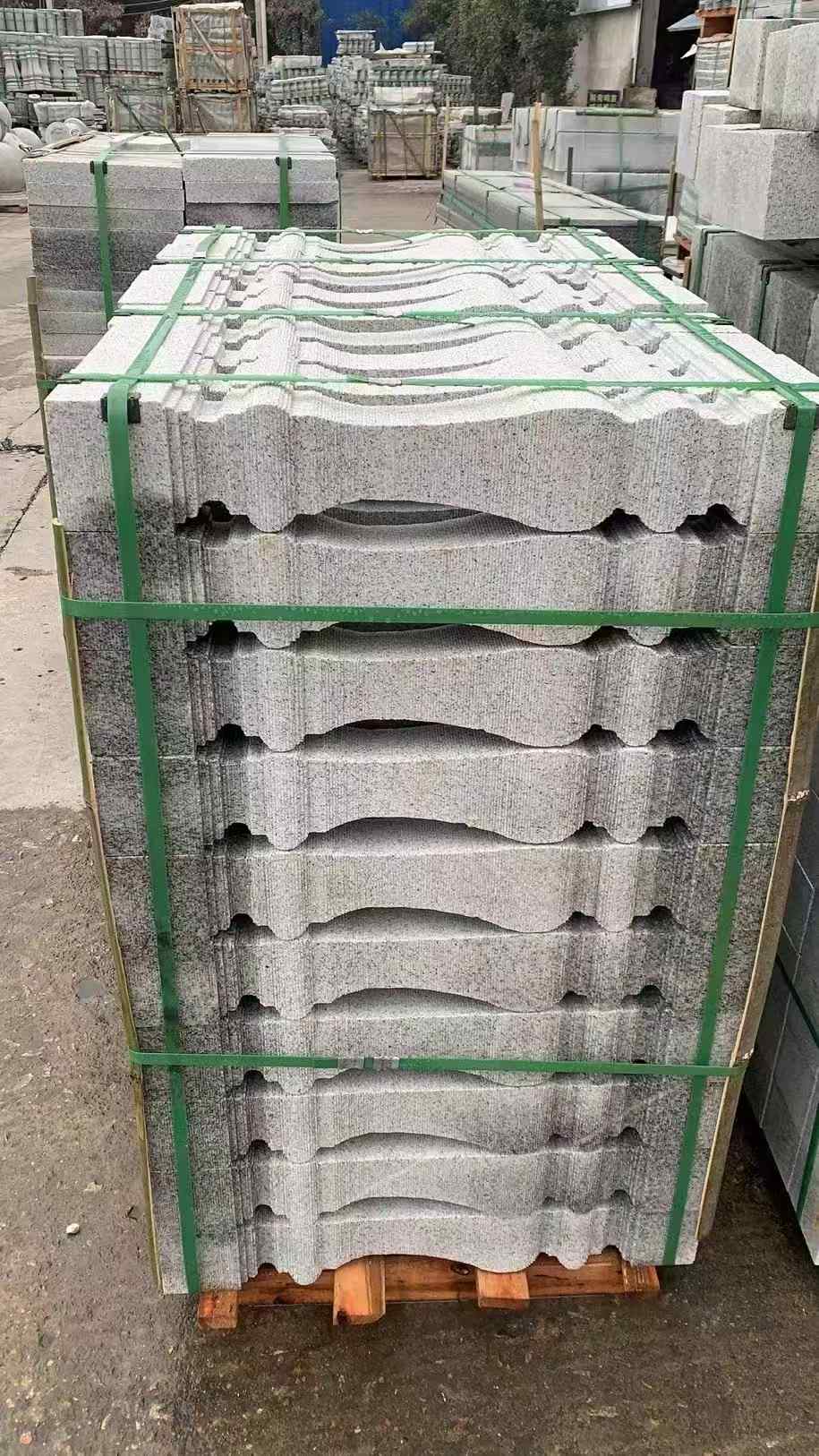 云南 芝麻白方形拉丝面，栏杆花瓶柱