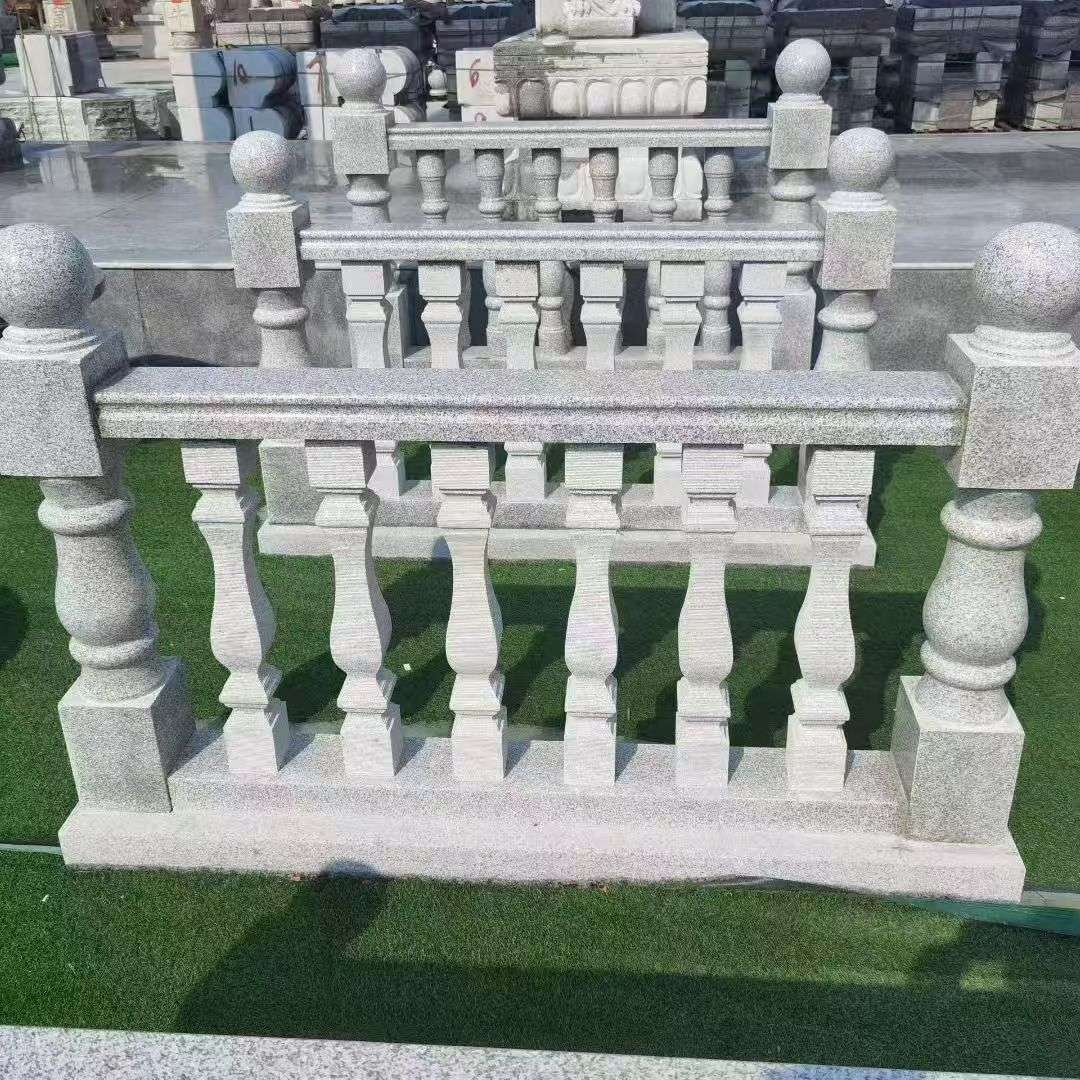 云南 别墅石材栏杆特写